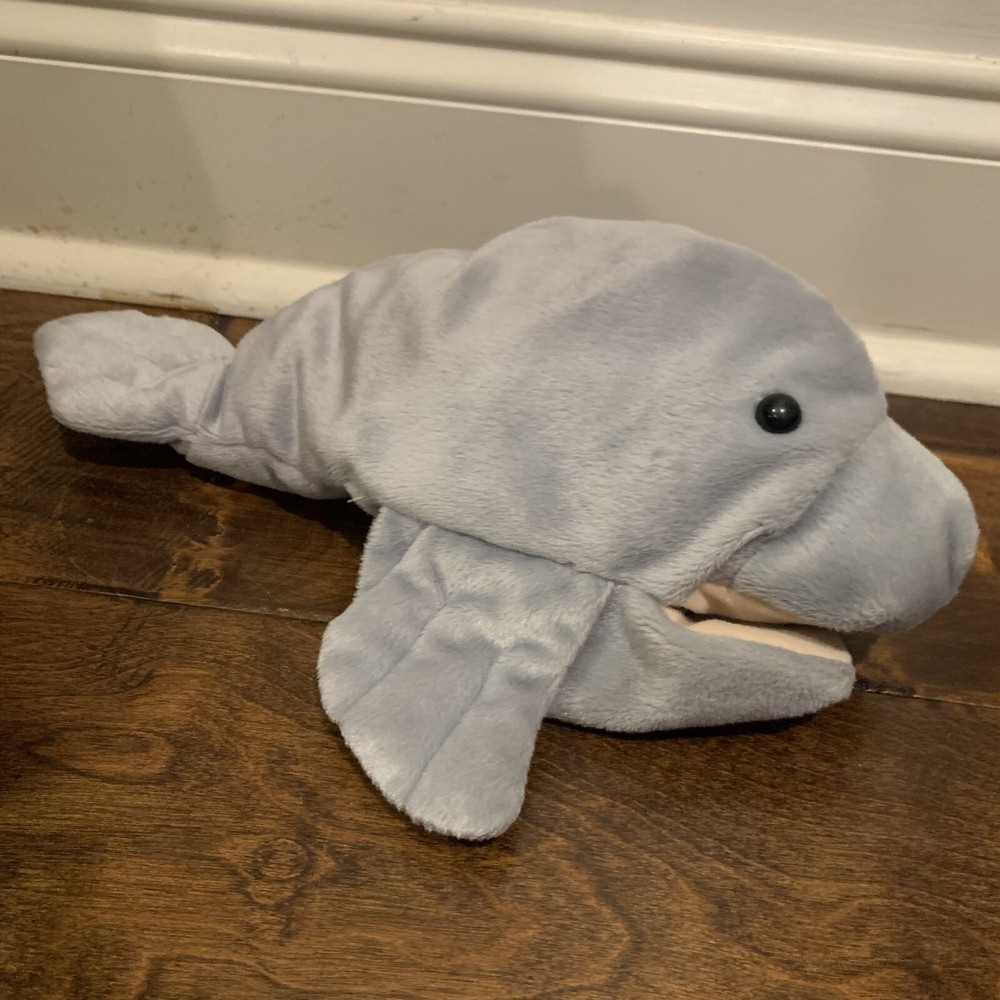 Kaplan Hand Puppet Manatee Grey Animals Sea Creatures Imaginative Play Realistic