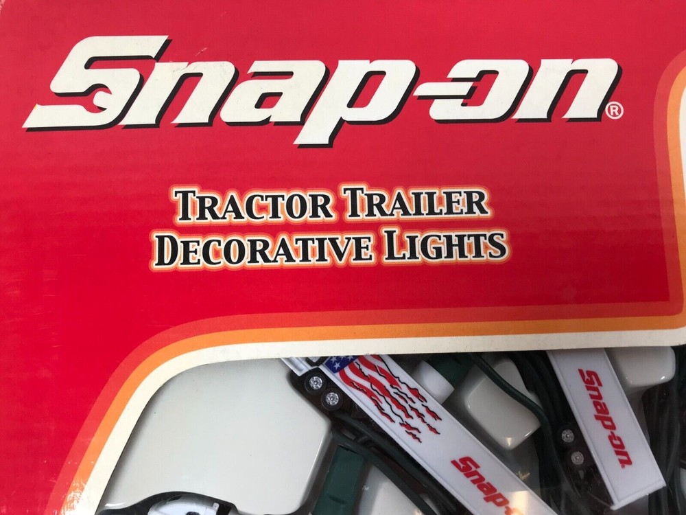 New Snap-On Tools TRACTOR TRAILERS Holiday Christmas Lights String 2002 RARE