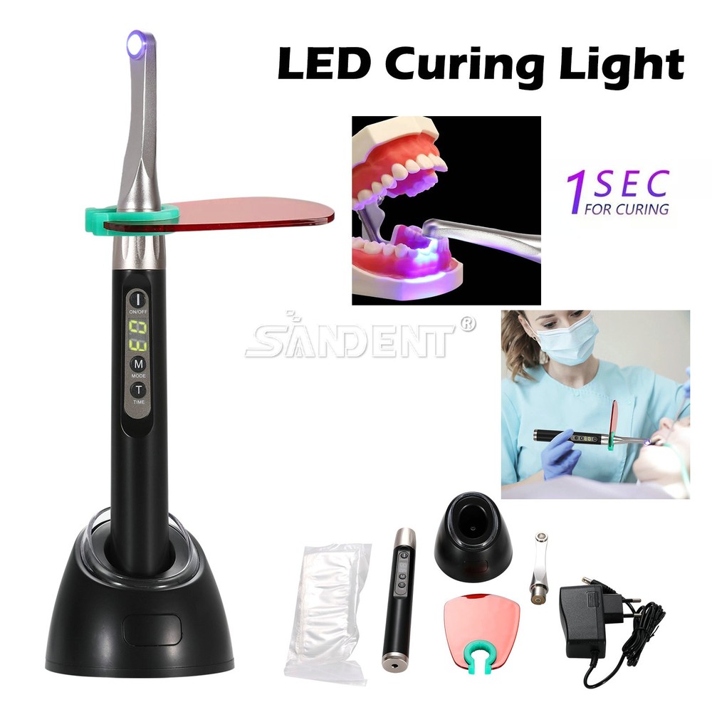 Dental 1S Curing Light Lamp Wireless 1 Second Curing 2500mw/c㎡