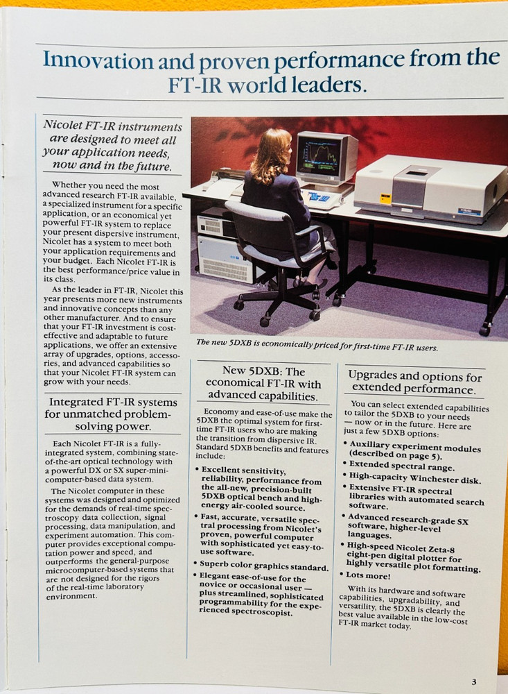 Nicolet Analytical Instruments Guide Catalog.