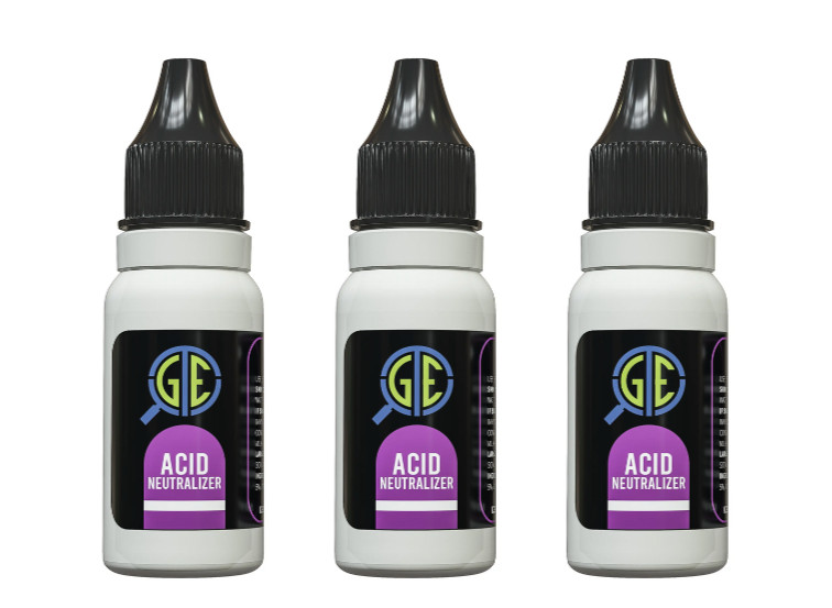 3 Gold Silver Test JSP Neutralizer 5ml Bottles Testing Solution Stone Cleaner