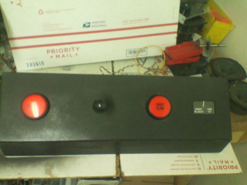 Metal arcade crane control panel
