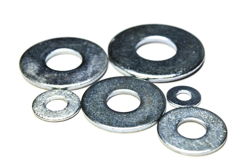 (50) 5/16 USS Flat Washers - Zinc