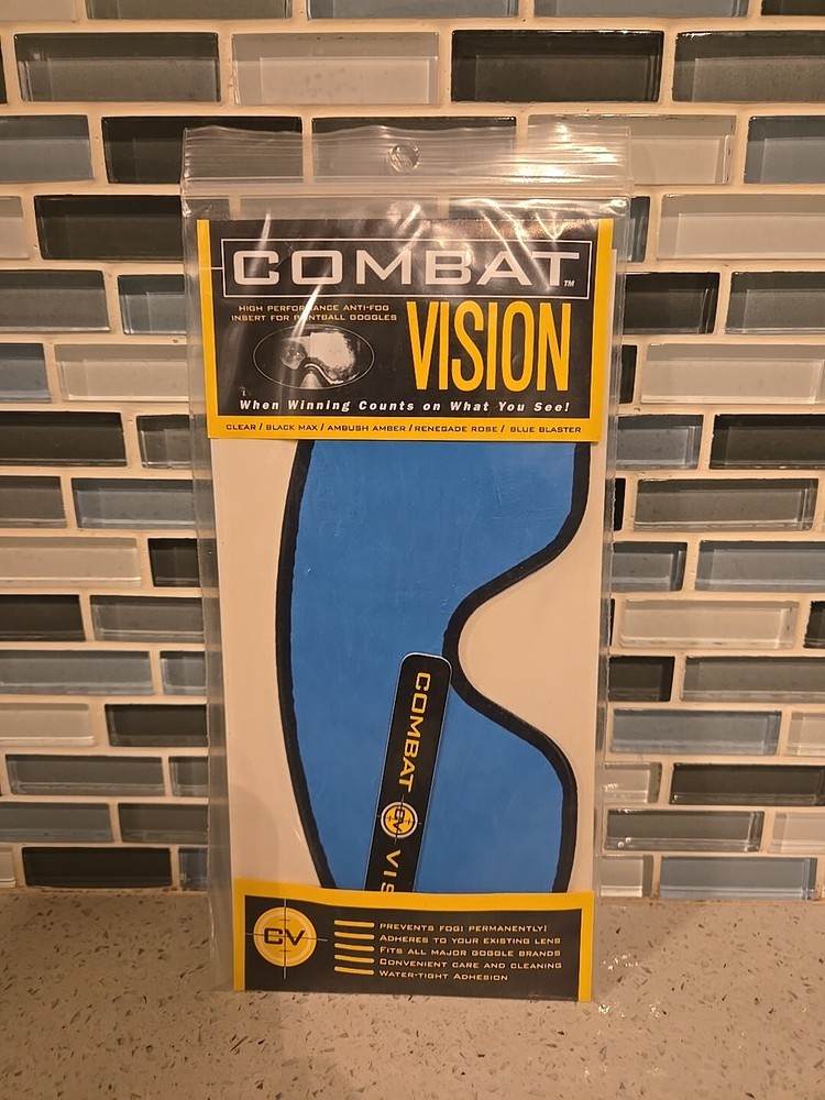 NEW Combat Vision Thermal Paintball Goggle Mask Insert Blue Blaster Old School
