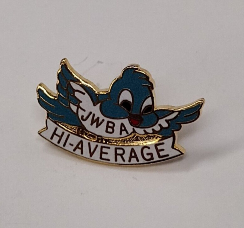 JWBA Hi-Average Blue Bird Lapel Pin