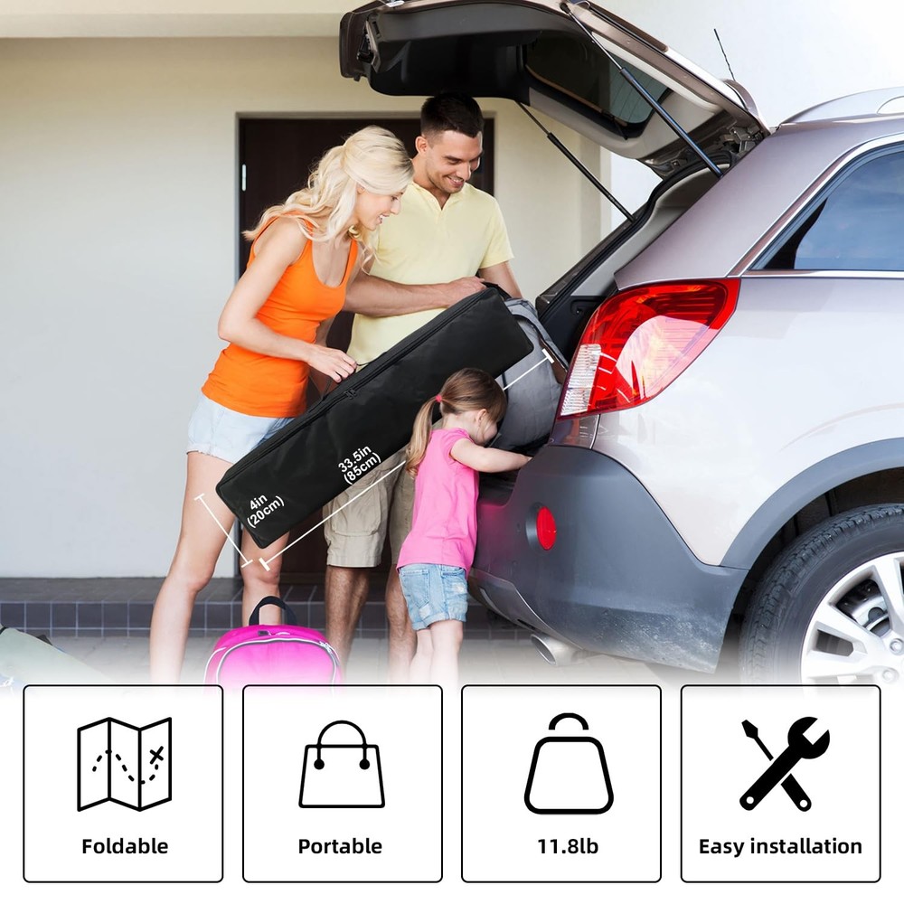 Projector Screen with Stand, 150 inch Portable and Foldable Projection Screen...