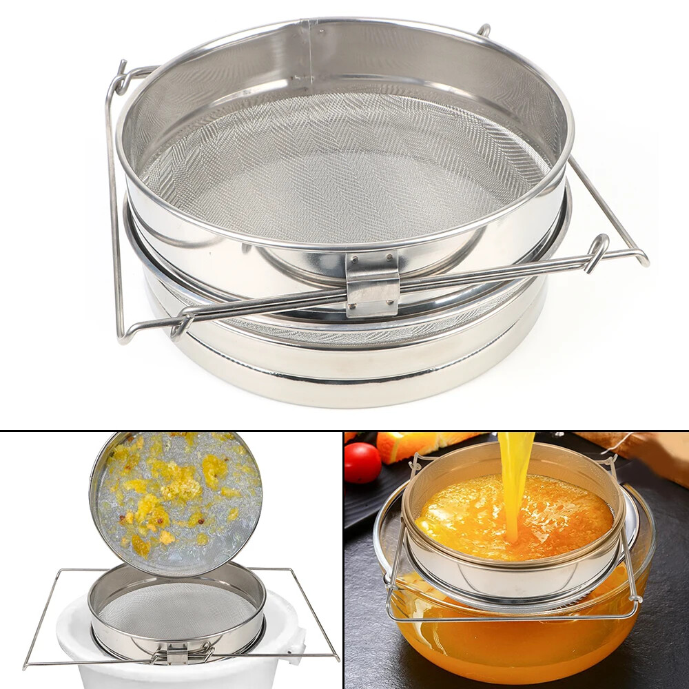 Net Impurity Filter Double sieve strainer Beekeeping Honey filter For Beekeeping