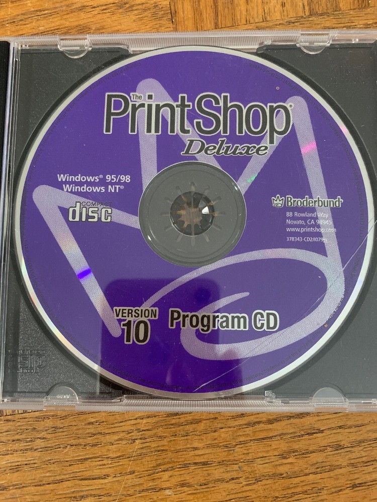 Print Shop Deluxe Computer Software