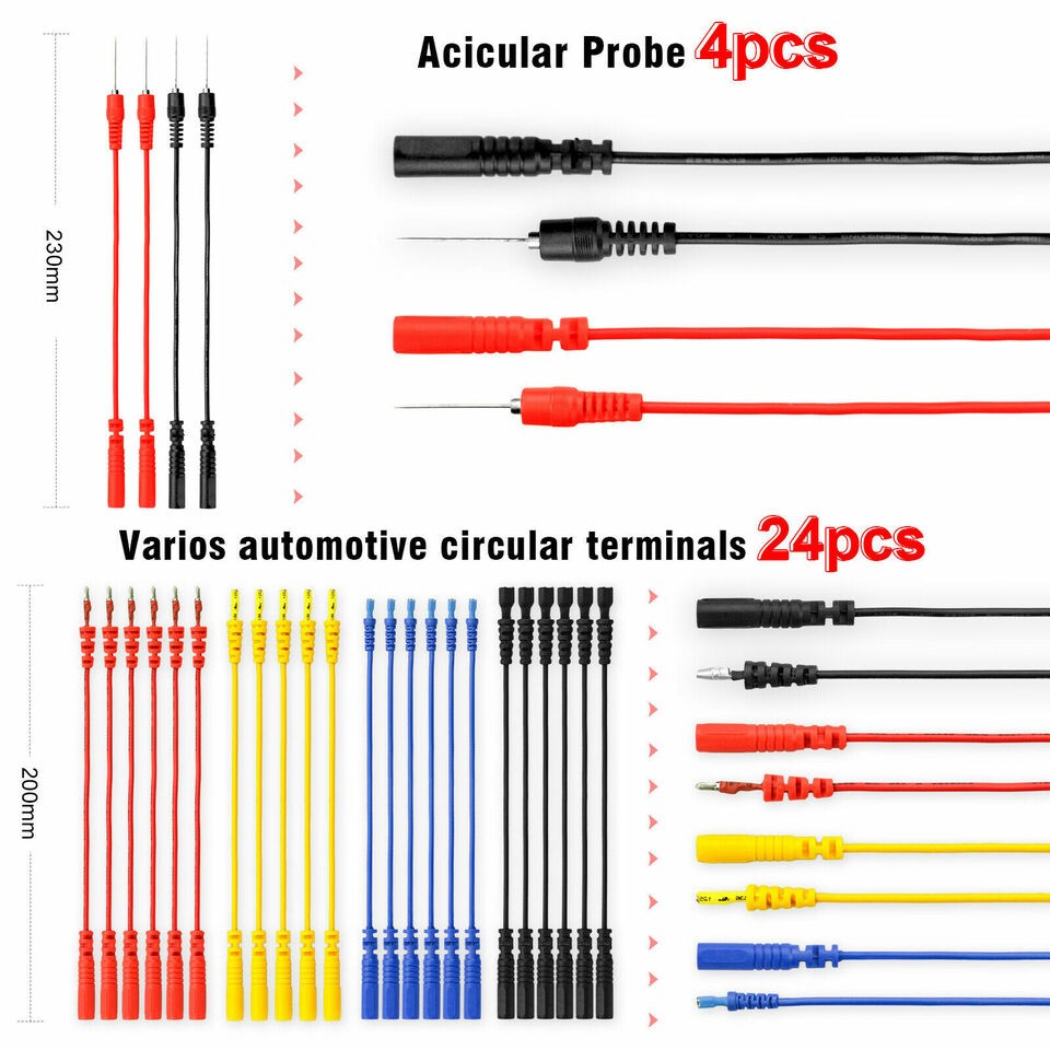 92PCS Multi Function Auto Diagnostic Tools, Automotive Circuit Test Leads Kit