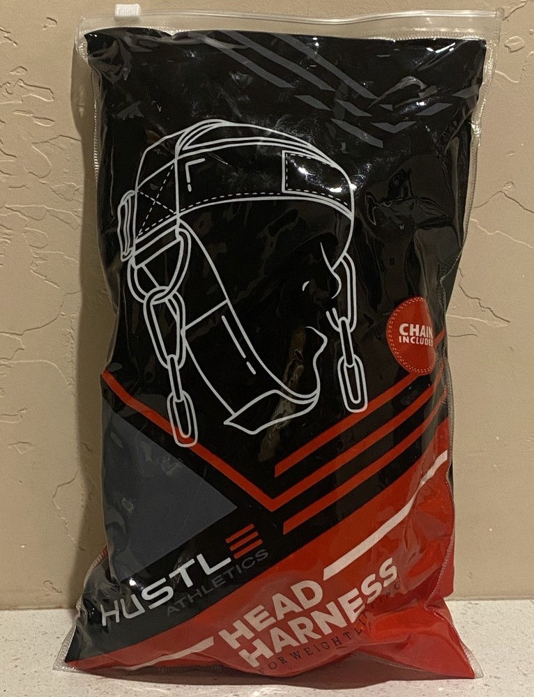 Head Neck Harness with Chain for Weight Lifting Training Adjustable Strap