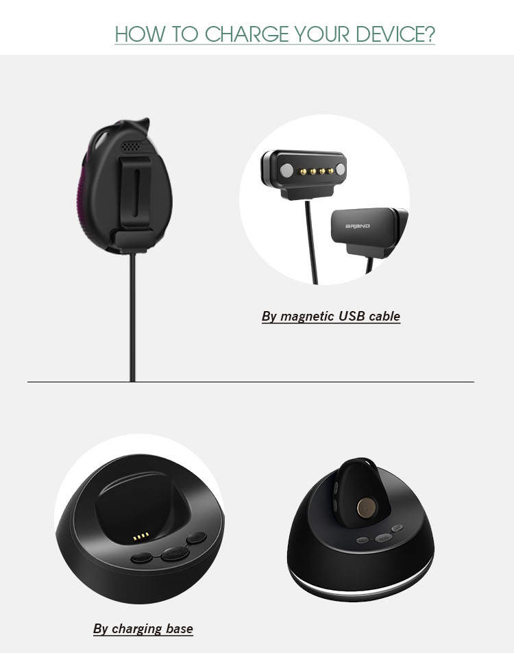 Emergency Alert Pendant APP WEB Moni-toring 4G GPS Tracker With Shock Sensor