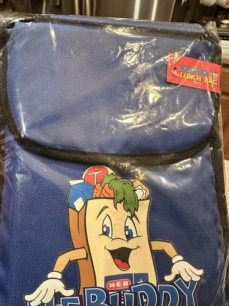 H-E-B HEB Grocery Store H-E-Buddy Kids Soft Sided Lunch Box Bag