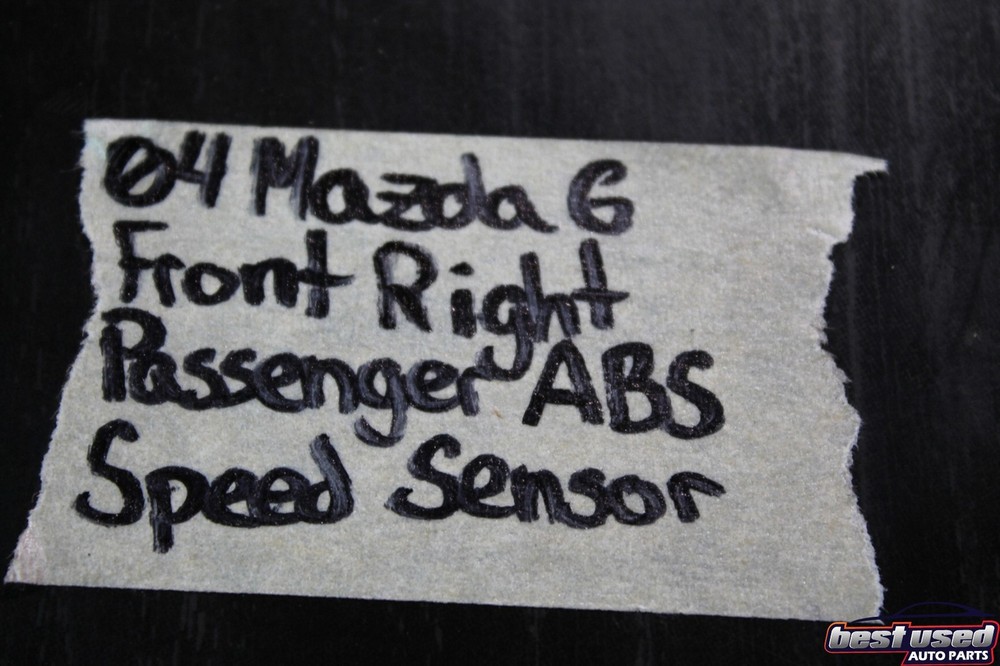 2004 MAZDA 6 AUTO. HATCHBACK FRONT RIGHT PASSENGER ABS SPEED SENSOR RH FR 04
