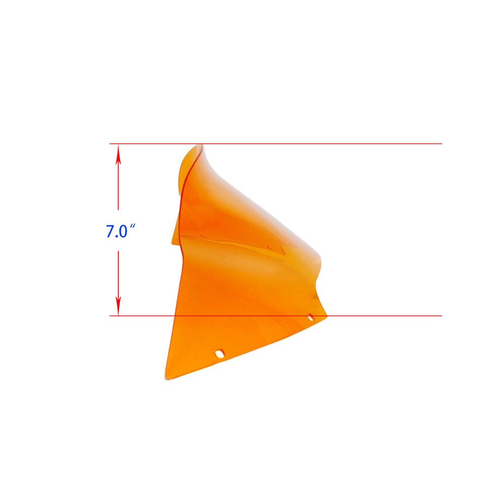 7.0" BAJA Orange Outer Fairing Windshield for Harley Road Glide Custom Special