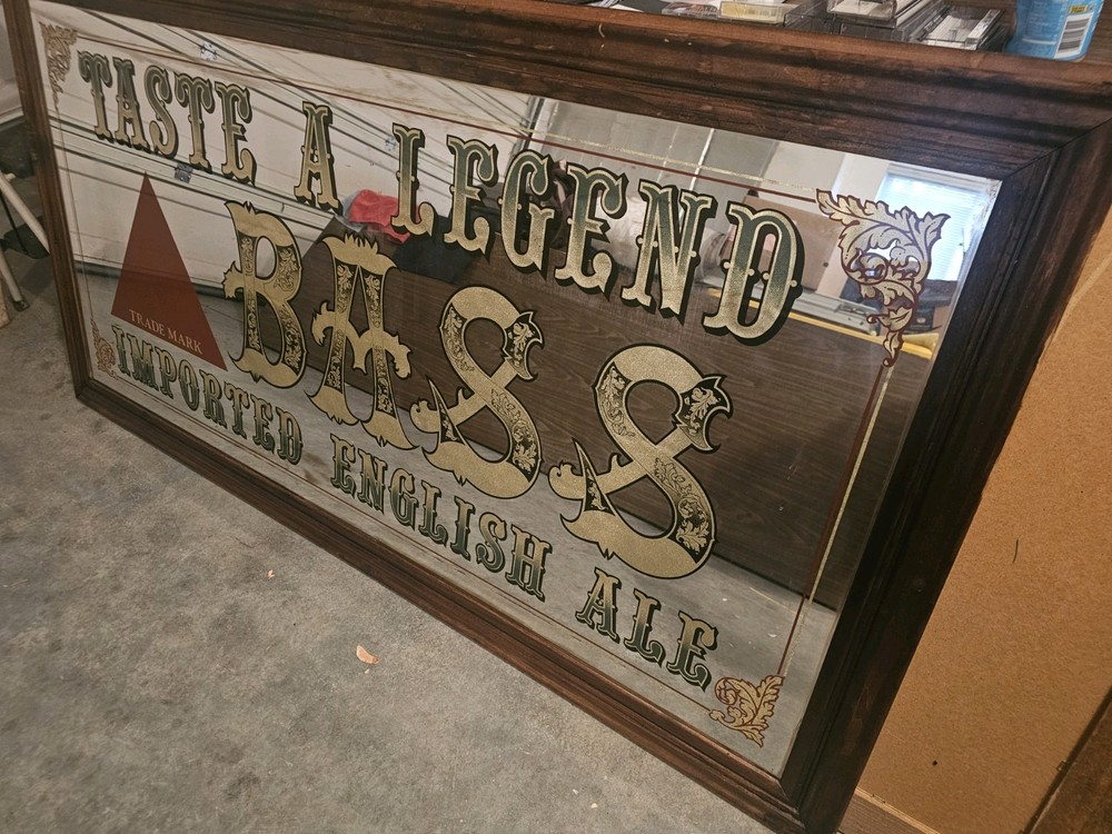 Large Bass pub Mirror