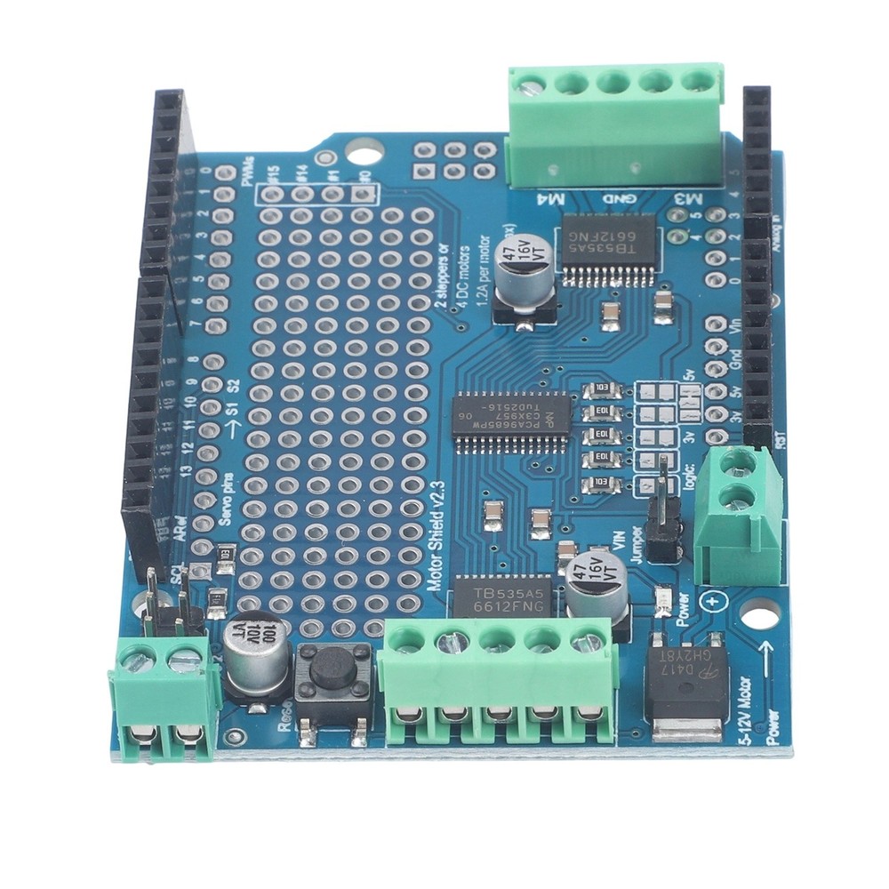 Programmable Motor Control Shield For for Arduino Using Standard I2C Protocol