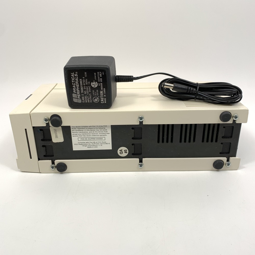 Practical Peripherals PM14400FXSA V.32bis External Modem & Power Adapter Working