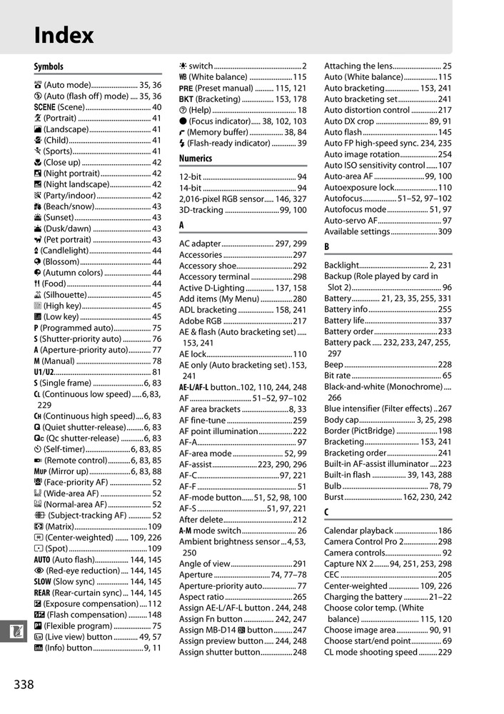 Nikon D610 — User Manual Owners Guide Reference — 367 Pages — USA Made