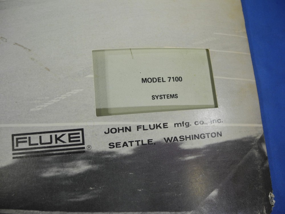 Fluke Model 7100 Systems Instruction Manual (Free Shipping!)