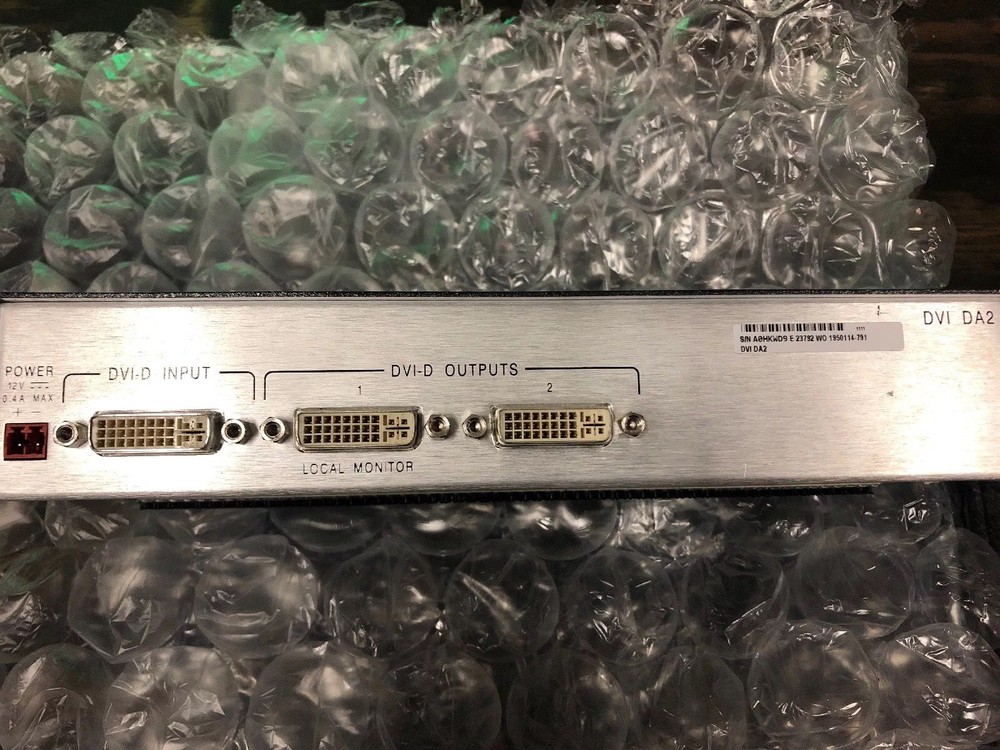 Extron DVI 1x2 DA. Good Condition. Powers On And Passes Signal.