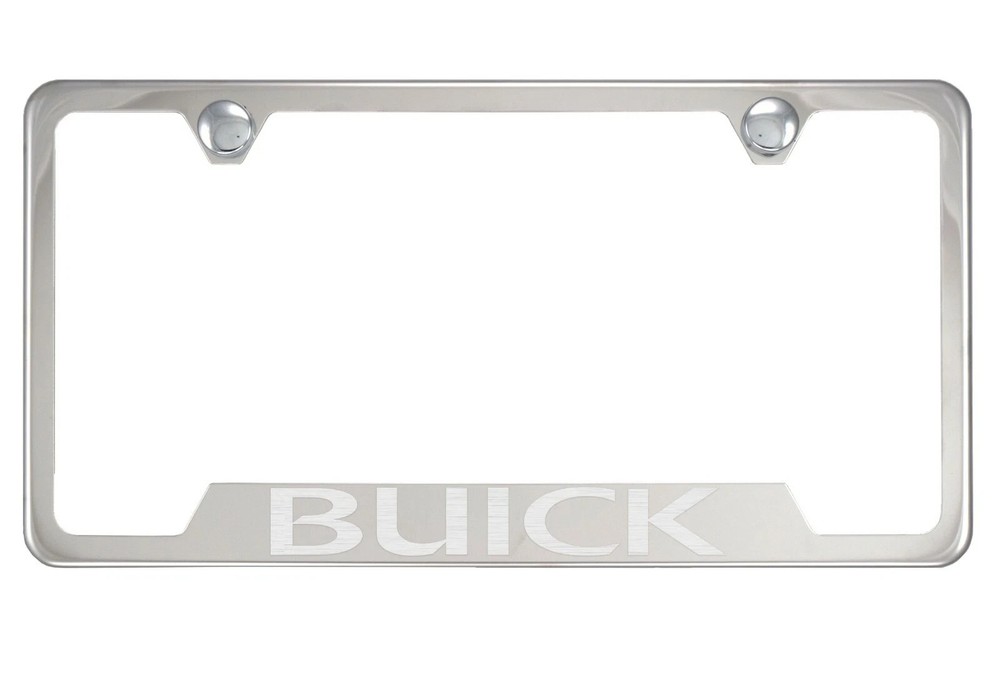 Chrome License Plate Frame For Buick