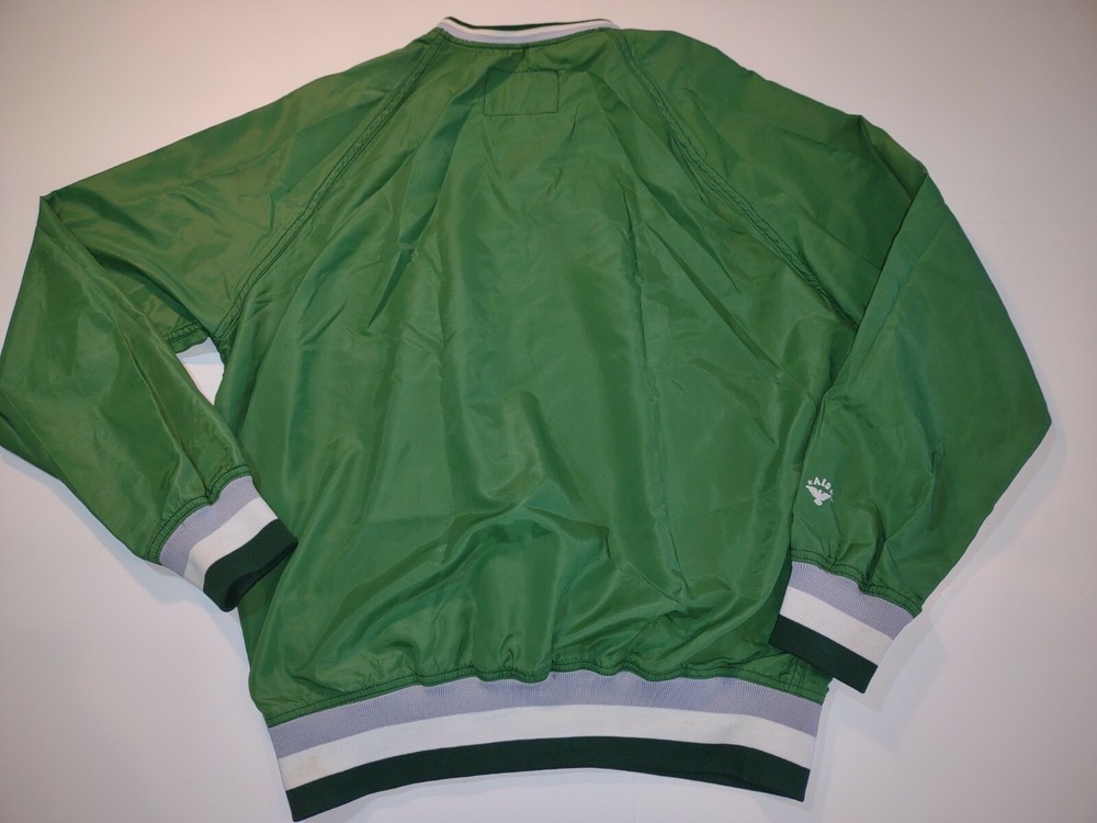 Vintage AIS Baseball Windbreaker Jacket Mens Medium Green Pullover Blazer