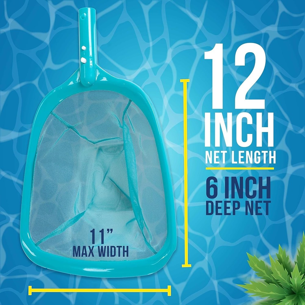 11.5ft Pool Leaf Skimmer Net with Telescopic Pole - Effortless Cleaning Solution
