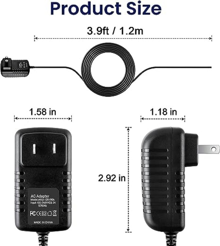 AC/DC Adapter Charger for Ableton Push 2 DAW controller Power Supply Cable Cord