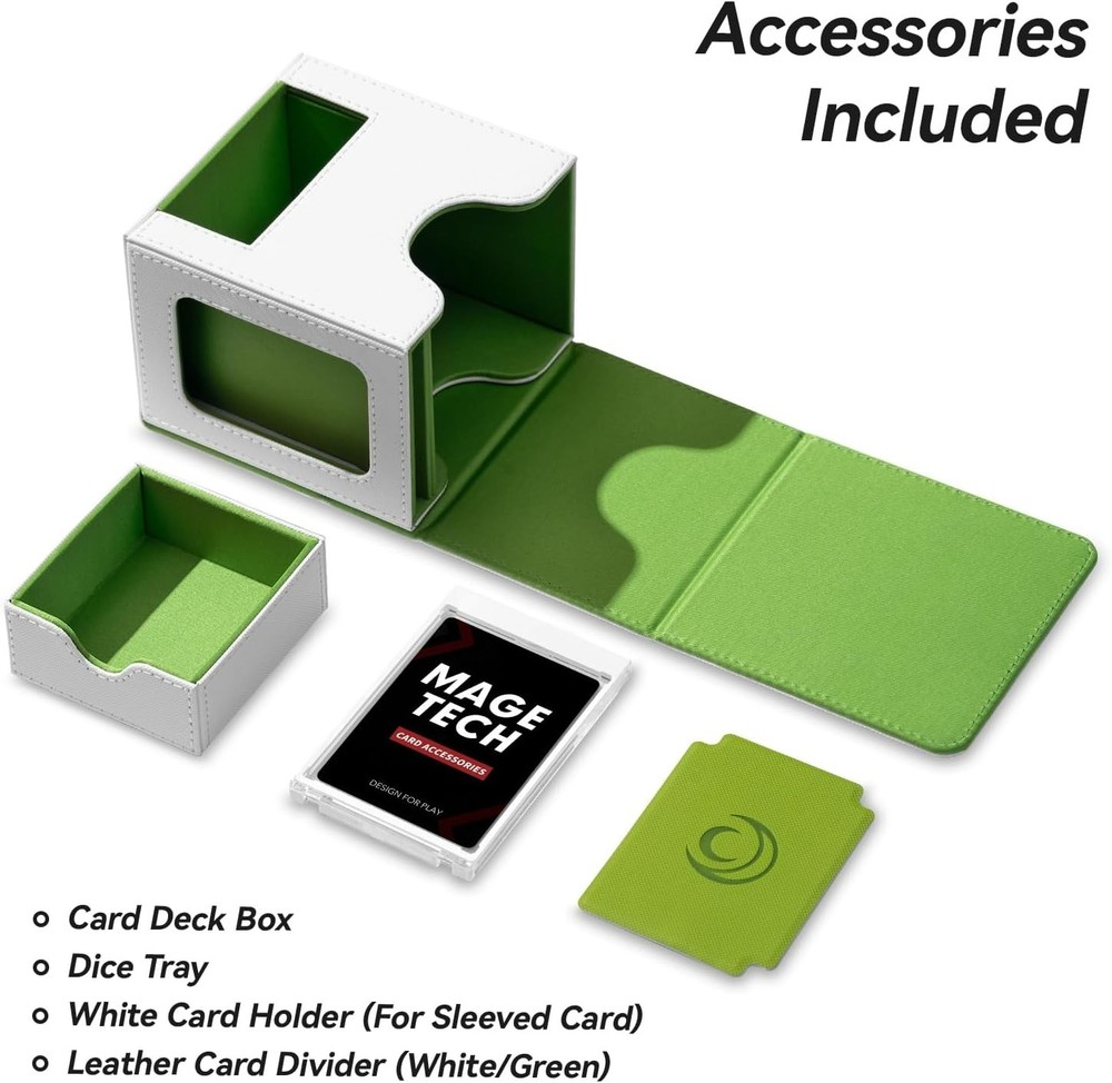 Card Deck Box for MTG Commander - Patented Design, Commander Display, Fits 10...
