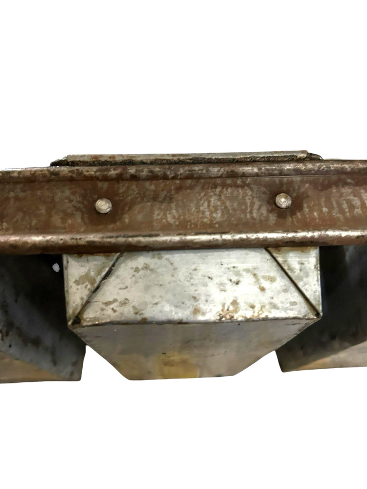 Antique Metal Loaf Bread Triple Baking Pan Rustic Decor