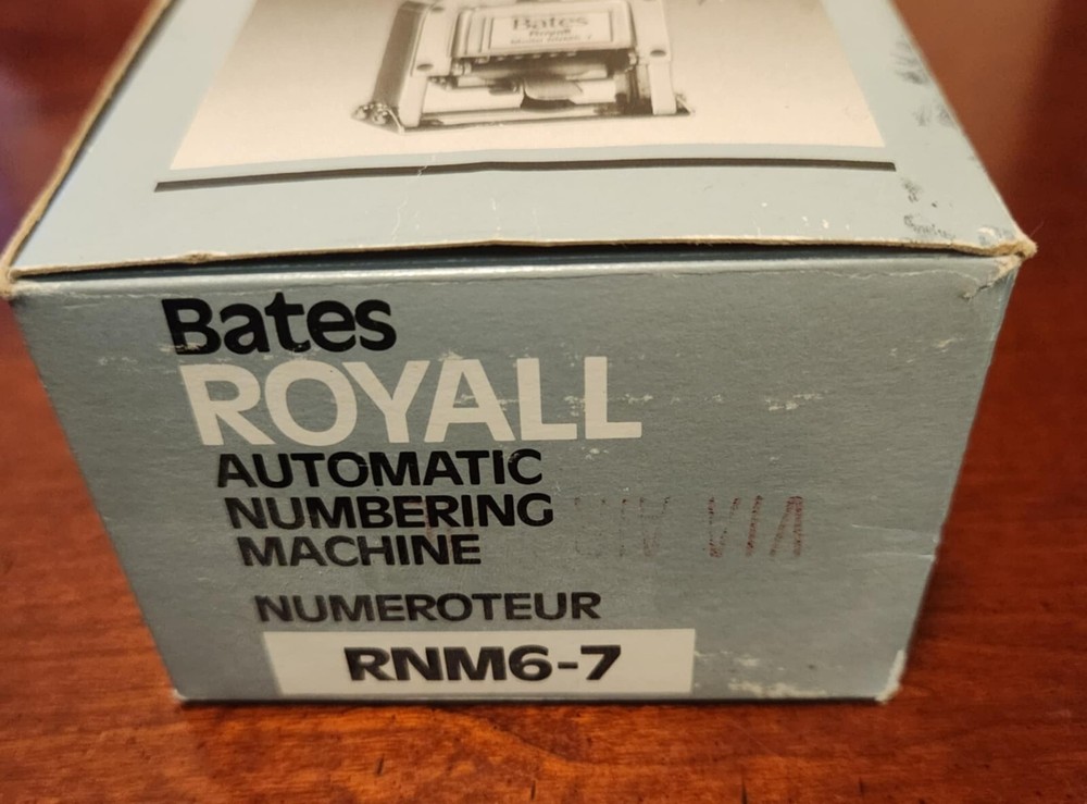 Bates Royal Automatic Numbering Machine - Numeroteur - NM6-7