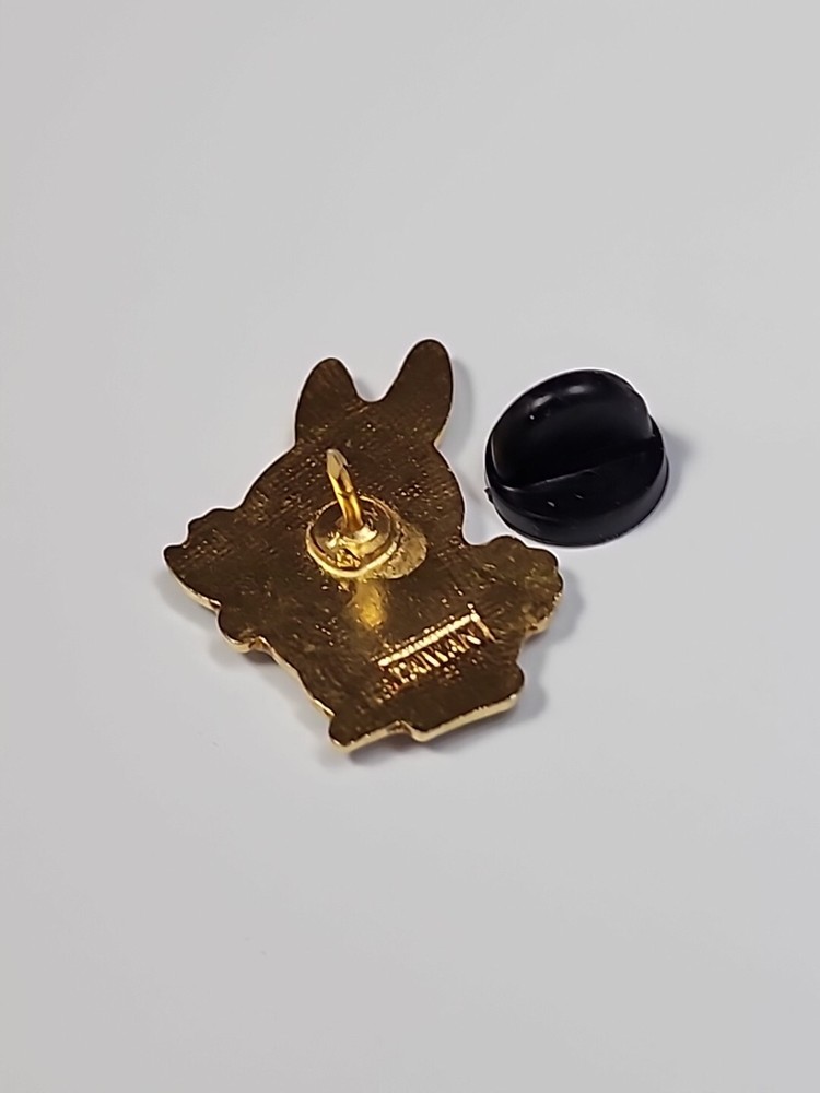 White Bunny Rabbit With Flowers Lapel Pin