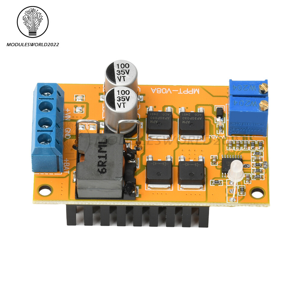 DC8-28V 5A 100W MPPT Solar Charging Panel Regulator Controller 9V 12V 24V Switch