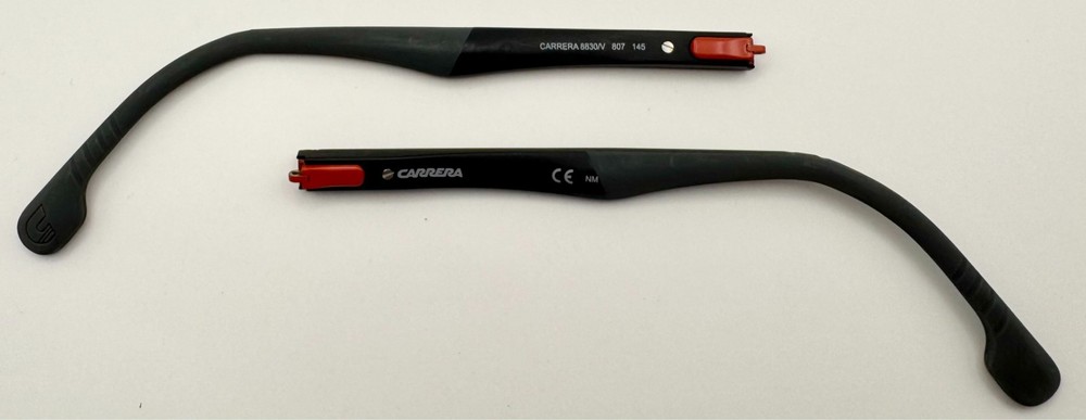 2565 - CARRERA 8830 BLACK BOTH TEMPLES NEW AUTHENTIC