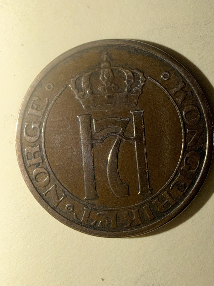 1936 NORWAY 2 ORE - High Quality Coin