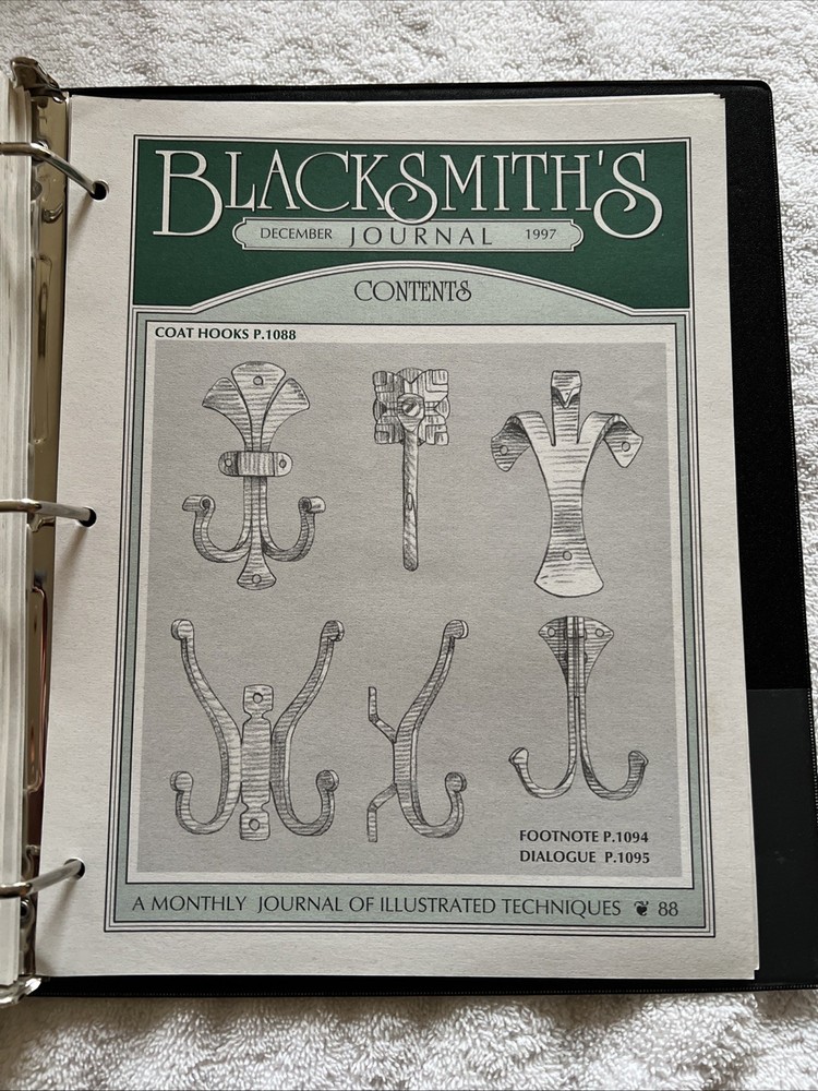 Blacksmith's Journal 1997 Complete Year Illustrated Techniques Set