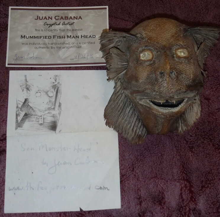 Juan Cabana Sea Monster Head sideshow gaff