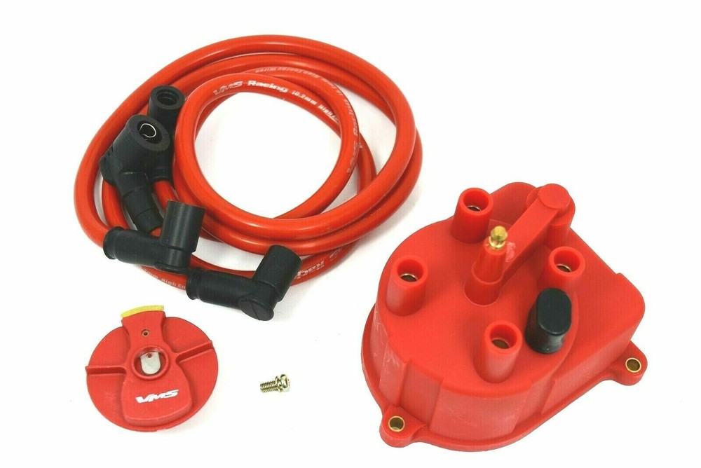VMS 97-01 HONDA CRV B20 ENGINE RED DISTRIBUTOR CAP FOR EXTERNAL COIL CONVERSION