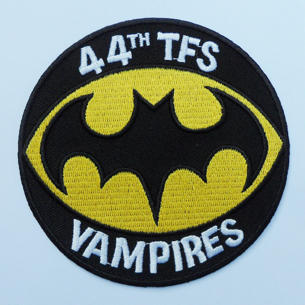 US Air Force 44th Tactical Fighter Squadron TFS VAMPIRES Patch Embroidered