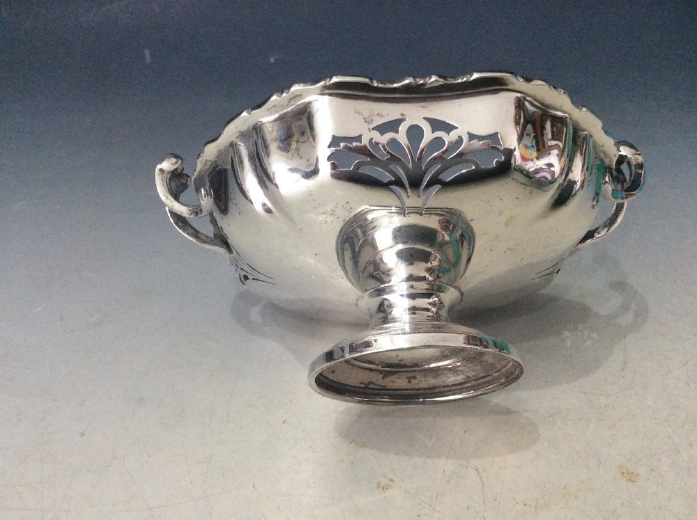 Silver Bon Bon Dish Birmingham 1957.