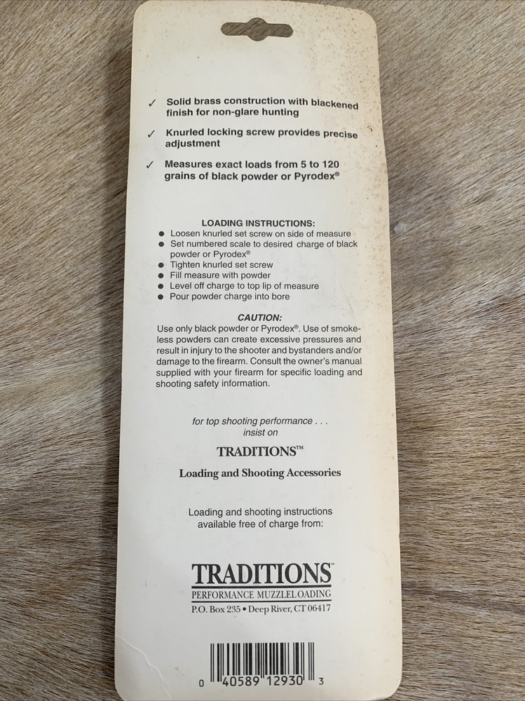 Traditions Hunter Powder Measure A1293