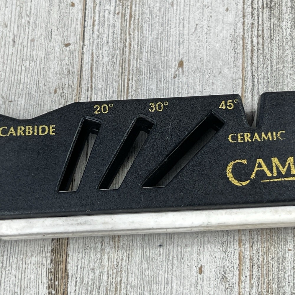 Vintage Camillus Ceramic Carbide Sharpener Multi Tool 4-7/8" Long