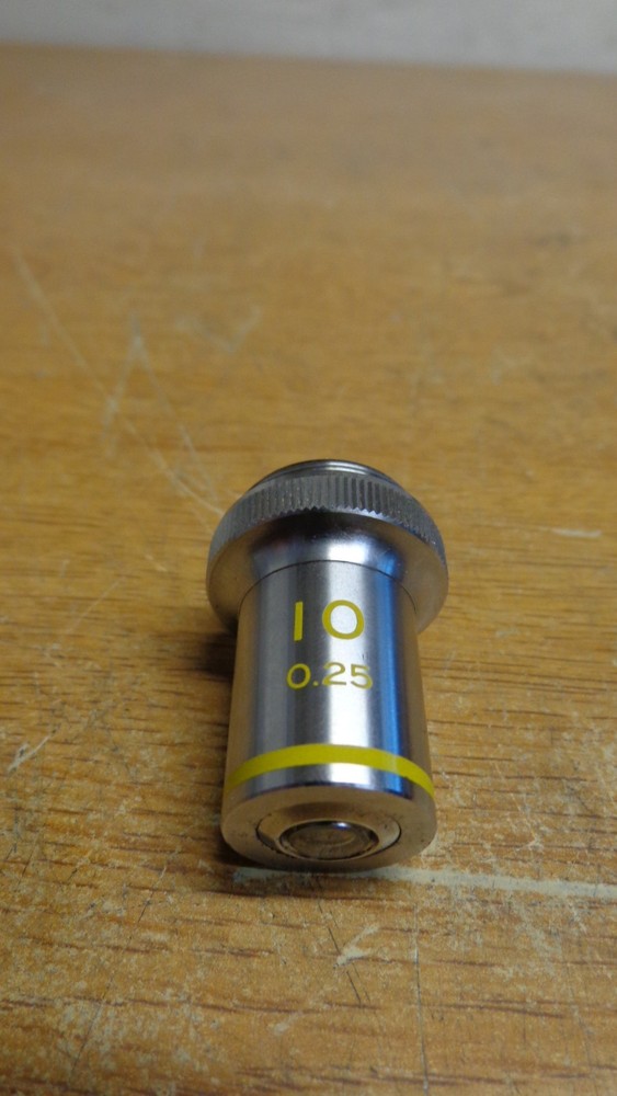 MICROSCOPE OBJECTIVE LENS (F) 10 0.25 yellow bend