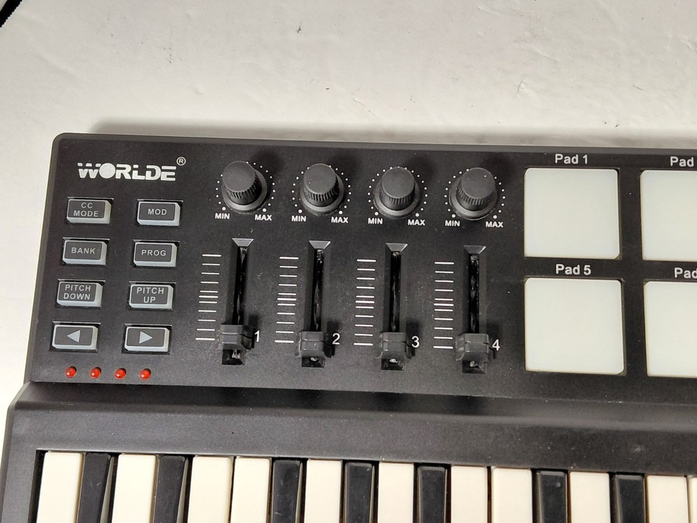 Worlde Panda Mini USB MIDI Keyboard Controller - Tested