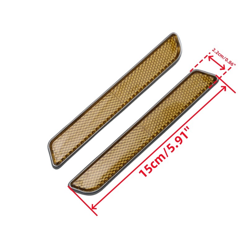 Motorcycle Front Fork Reflector Covers Warning for Harley Touring 2014-2018
