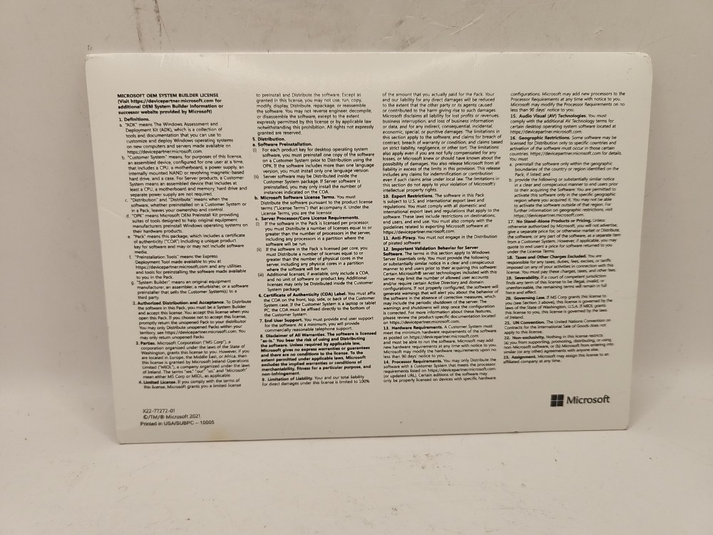 NEW Microsoft Windows 11 Home 64-Bit Software OEM Version 24H2