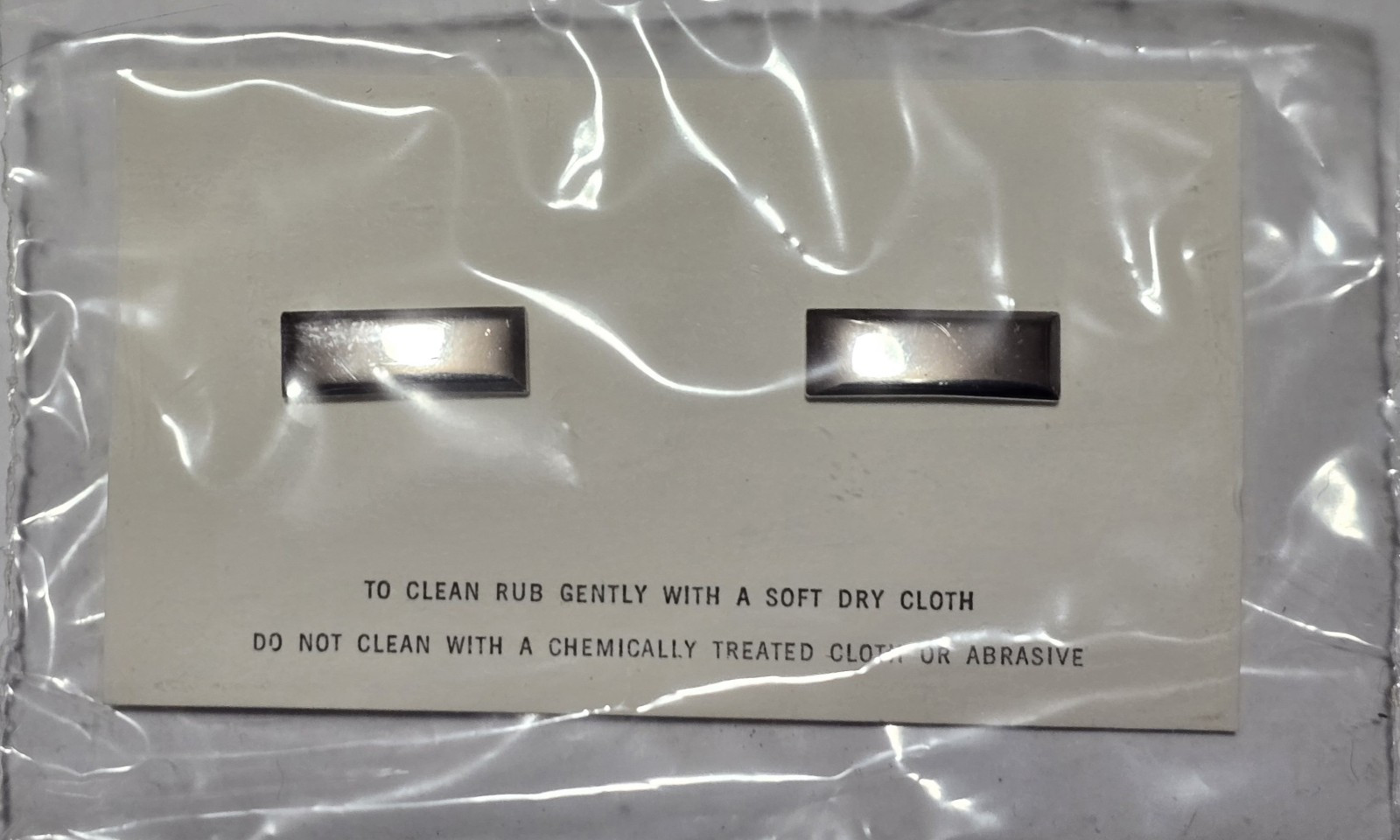 Pair of 1st LT First Lieutenant Rank Insignia Silver bars USA "Mini" NOS ARMY