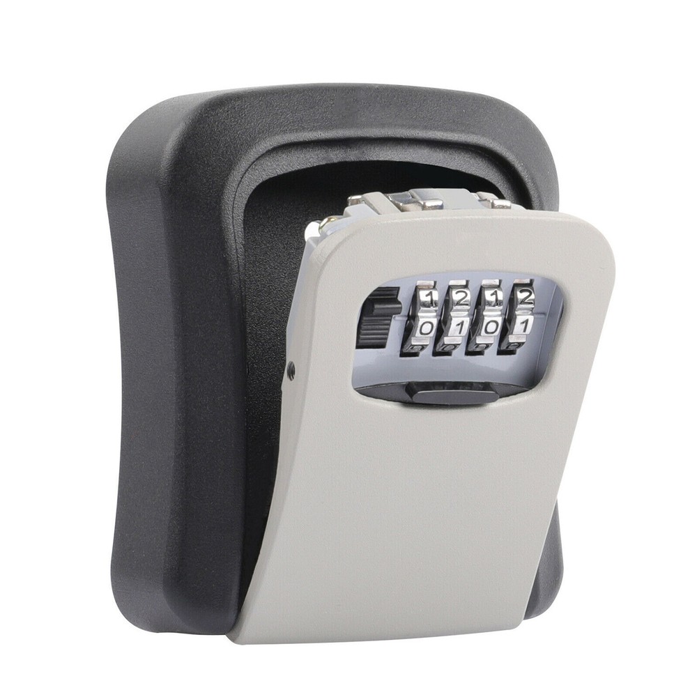 4 Digit Key Safe Lock Box Combination Wall Mount Security Storage Case Organizer