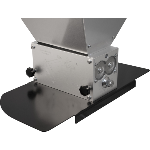 Mighty Mill 3 Roller Grain Mill | Stainless Steel Knurled Rollers | Adjustable G