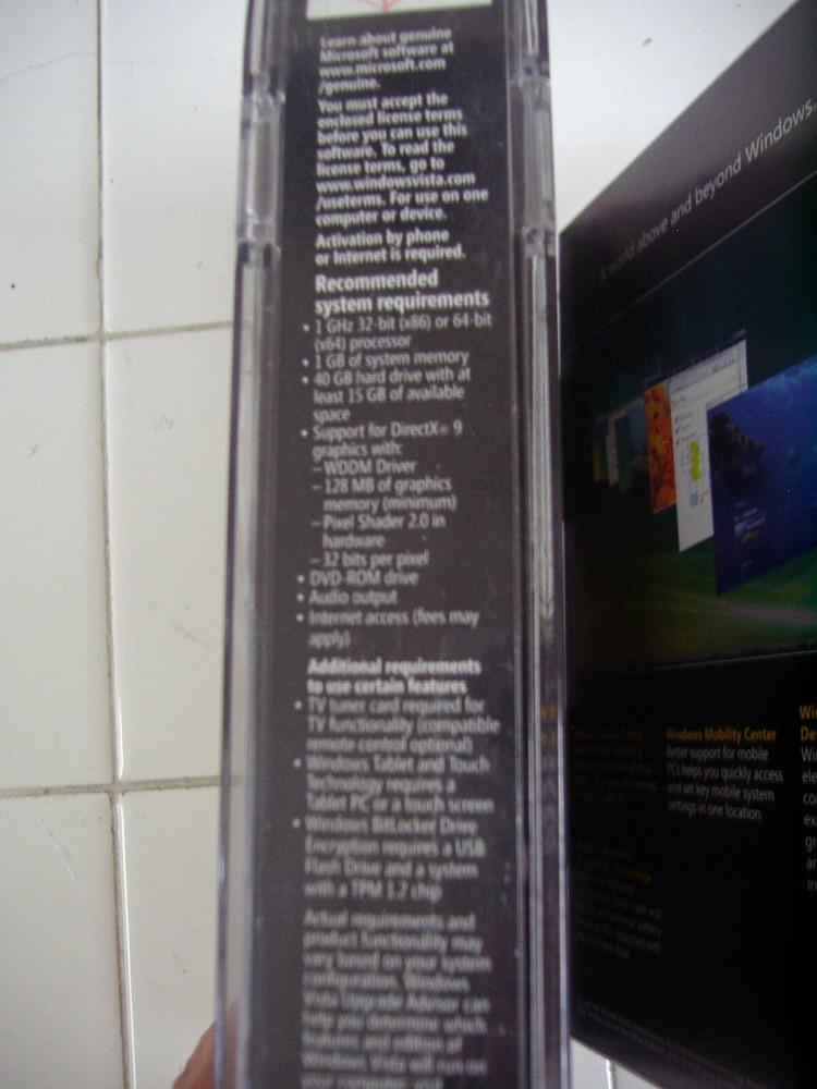 Microsoft Windows Vista Ultimate Full 32 Bit & 64 Bit DVDs =RETAIL BOX=